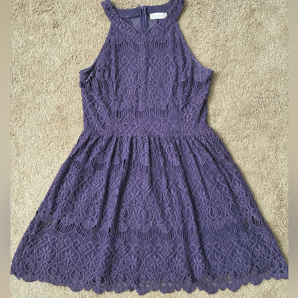 Altar'd State Violet Lace Dress